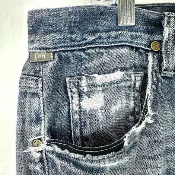 CITIZENS OF HUMANITY Distressed Bootcut Sid Jeans Blue Mens 36 2000s Y2K Grunge - Picture 2 of 8